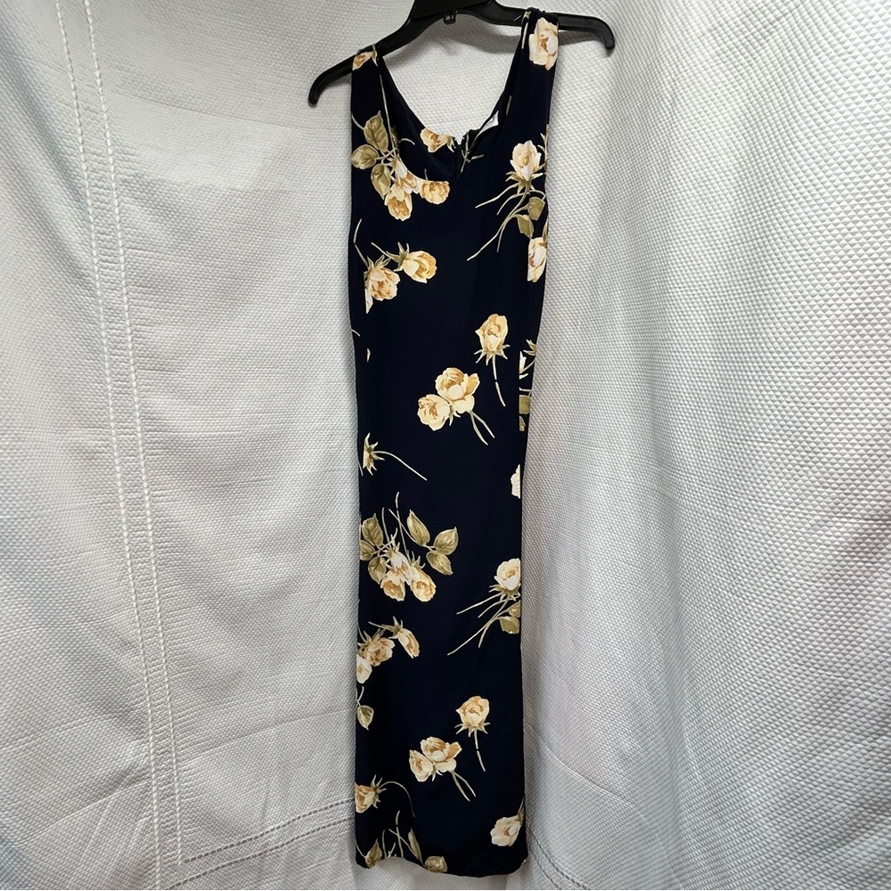 Dress Barn Navy Blue and Creamβ Maxi Dress